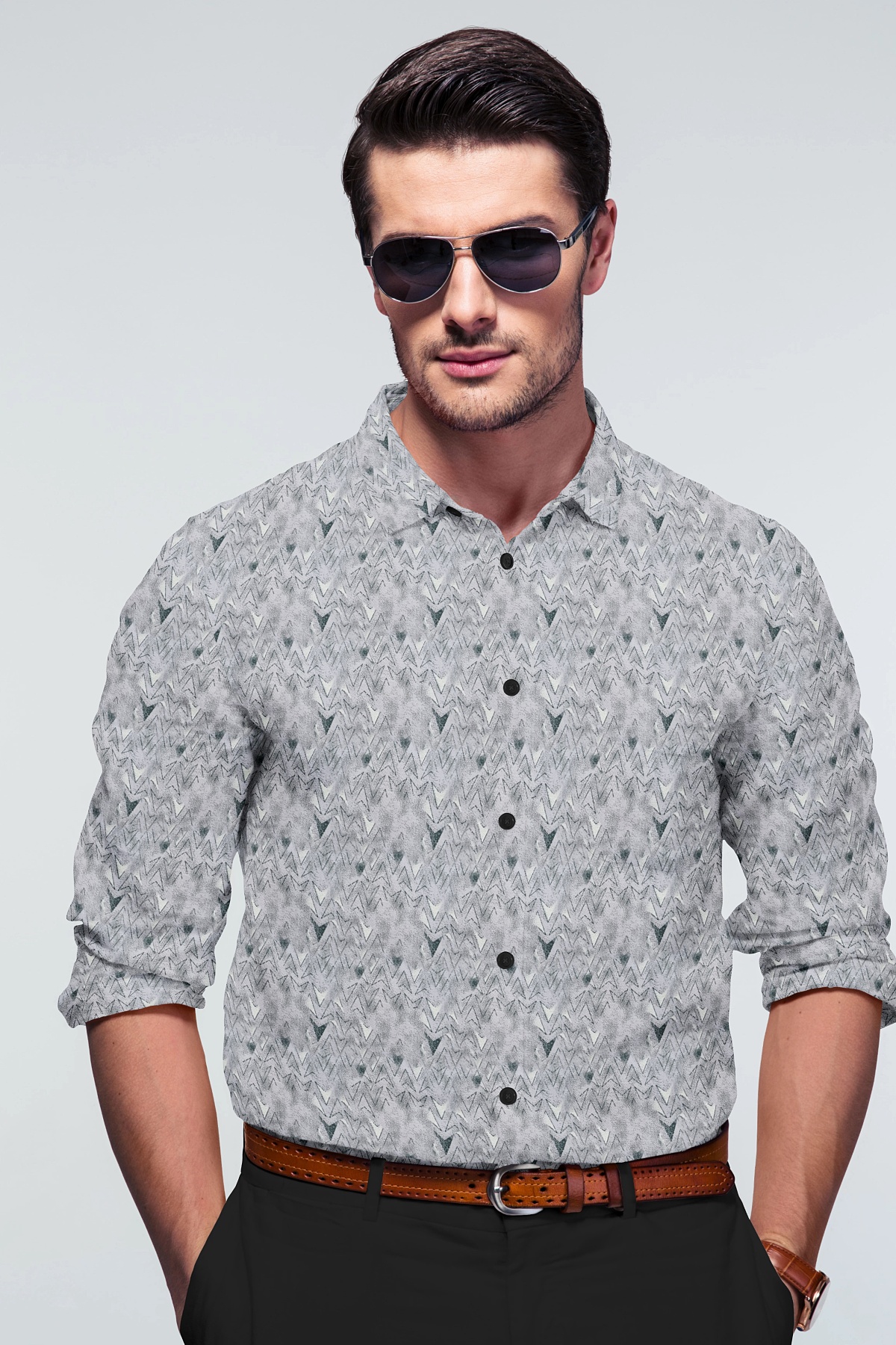 Men’s Premium Printed Cotton Party Wear Shirt