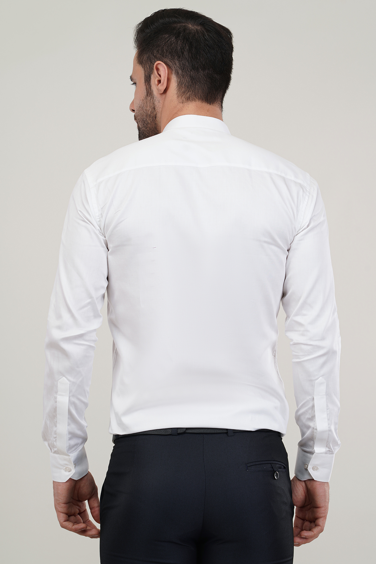White Satin Finish Super Soft Premium Cotton Shirt