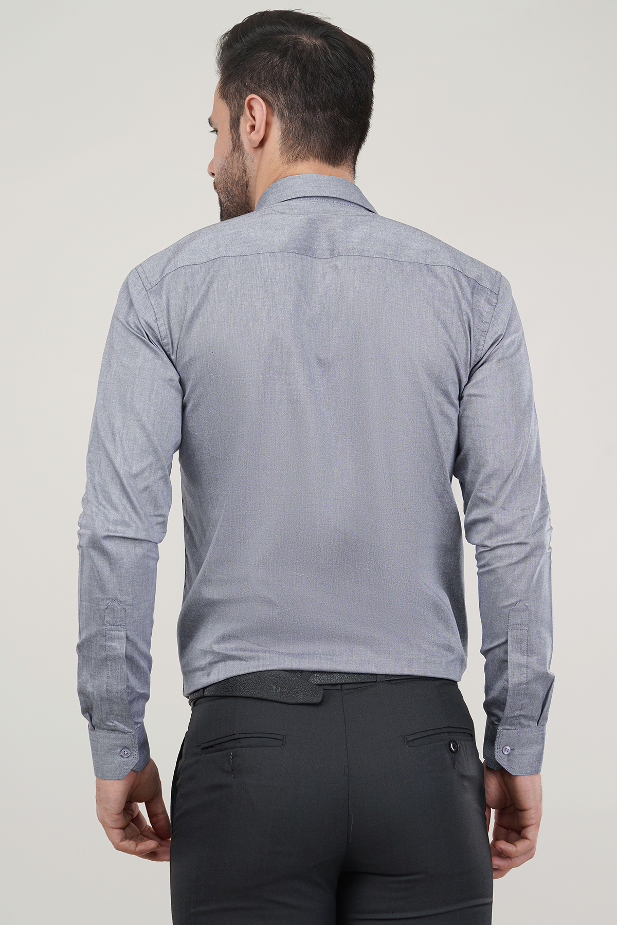 Gray Color Oxford Soft Premium Cotton Formal Shirt For Men’s