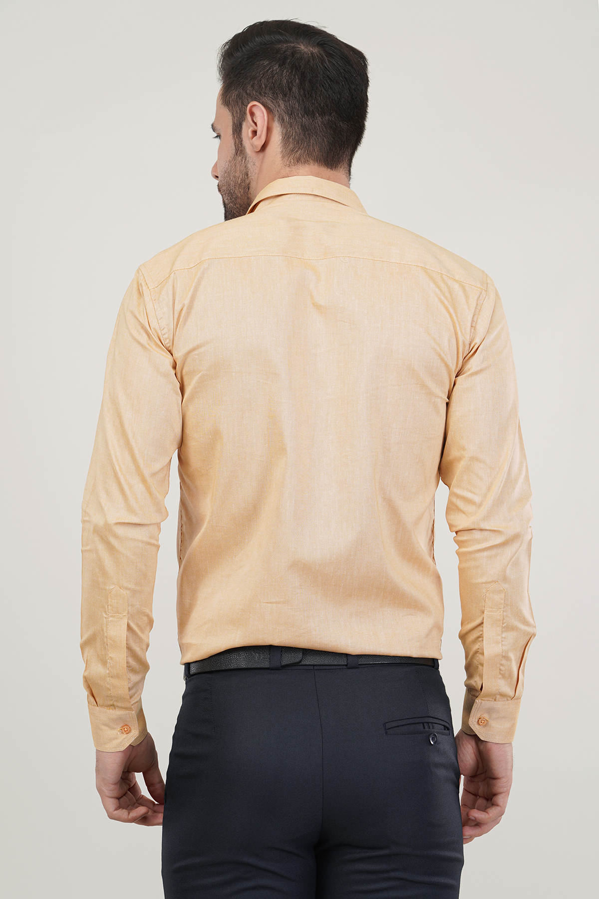 Light Khaki Oxford Soft Premium Cotton Formal Shirt For Men’s