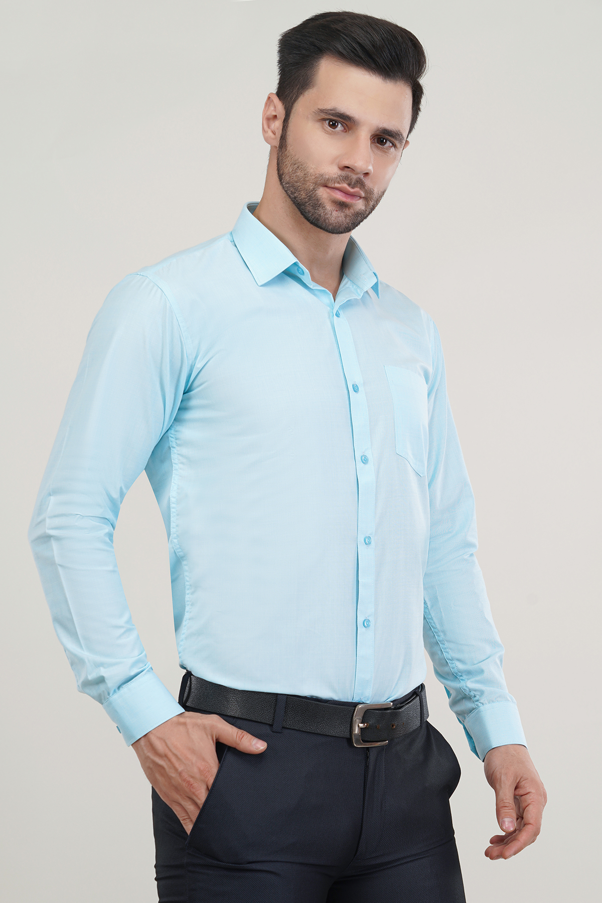 Froze Color Fila Fill Soft Premium Cotton Formal Shirt For Men’s