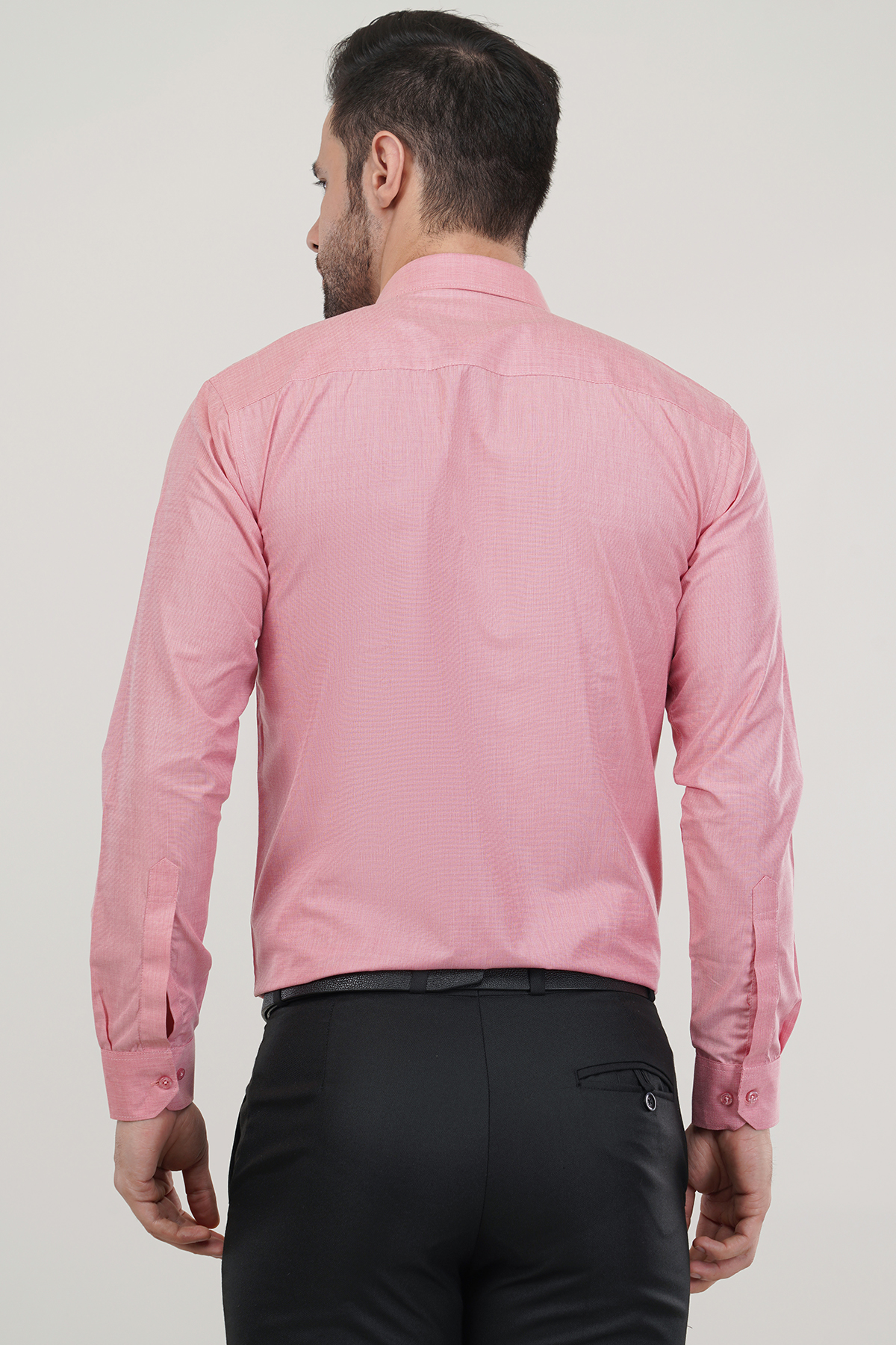 Light Gajari Color Fila Fill Soft Premium Cotton Formal Shirt For Men’s