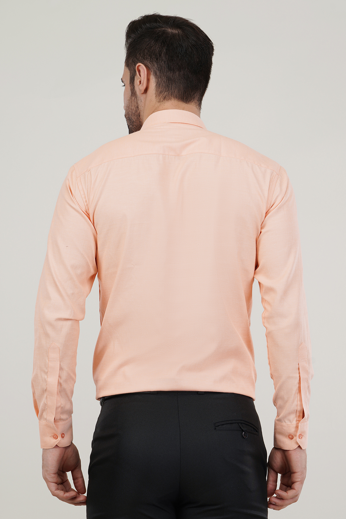 Peach Color Super Soft Premium Cotton Dobby Formal Shirt For Men’s