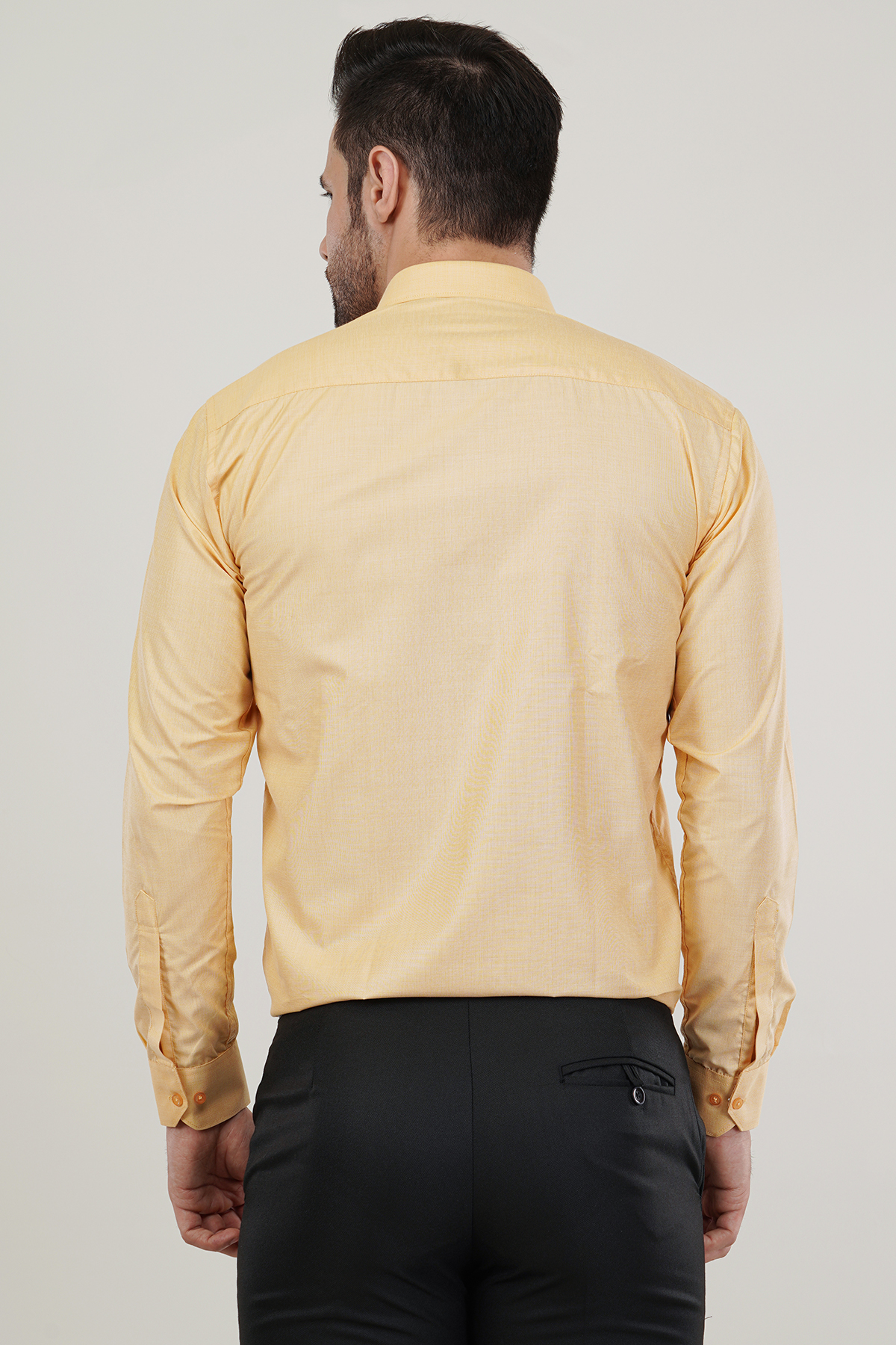 Mango Color Fila Fill Soft Premium Cotton Formal Shirt For Men’s