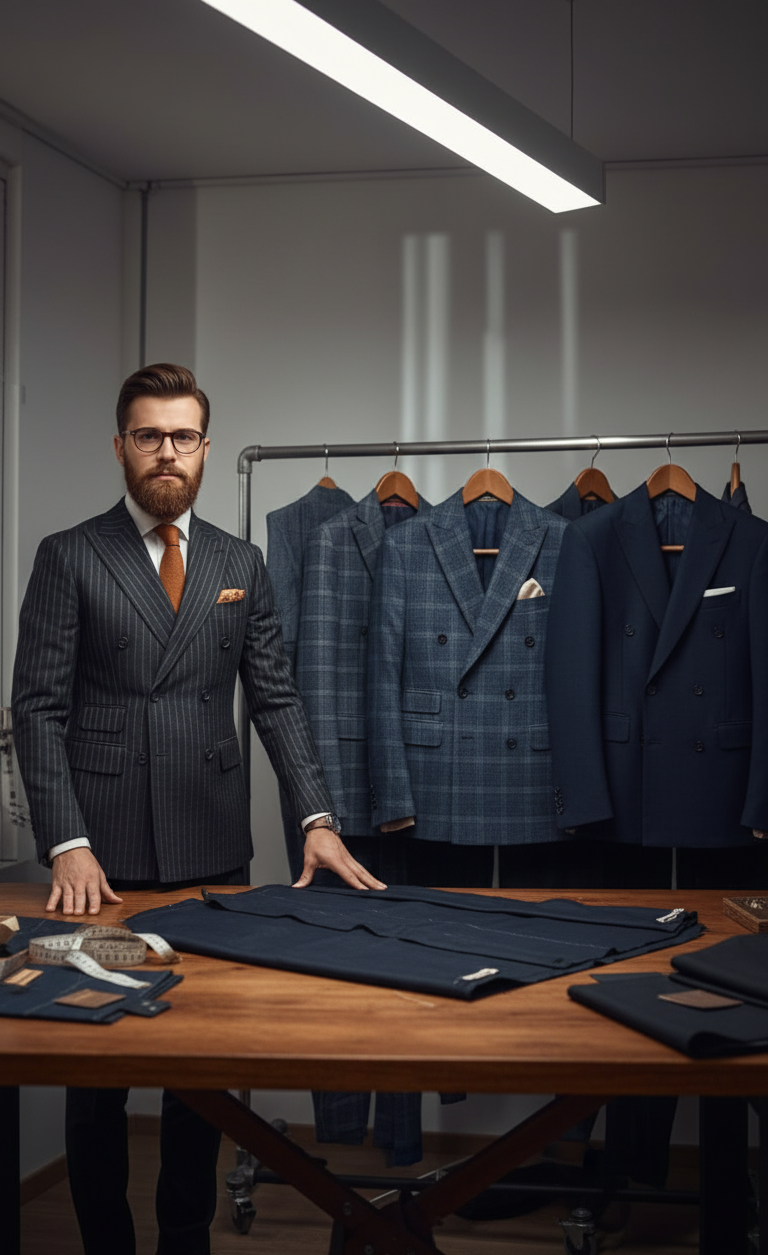 Custom-Made Double Breasted Men’s Suits