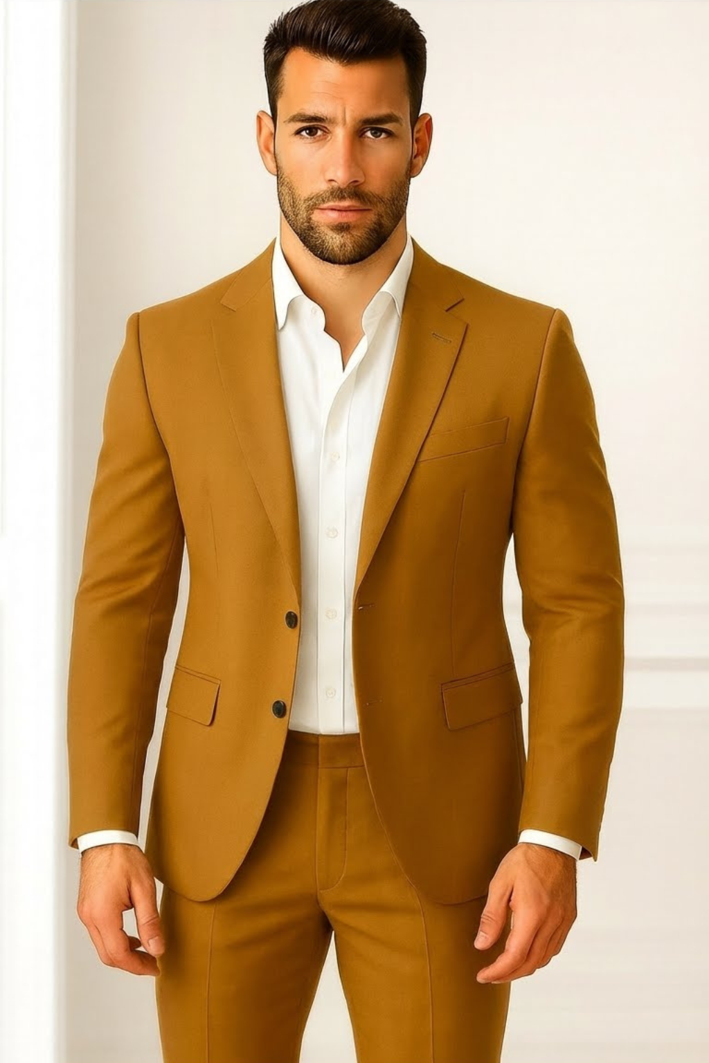musturd men's suit