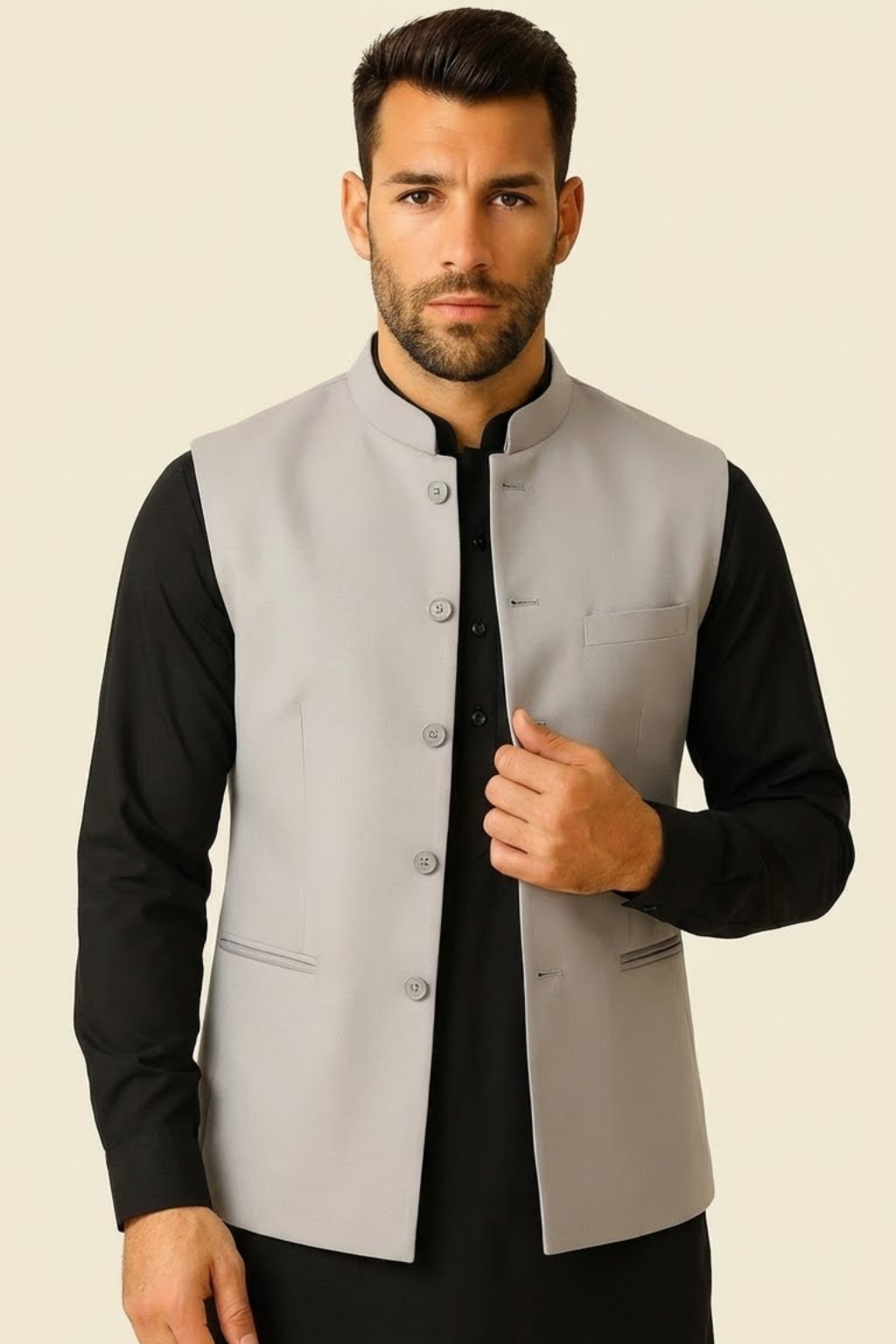 Men’s Premium Grey Jacket – Wedding, Reception & Groomsmen Fashion