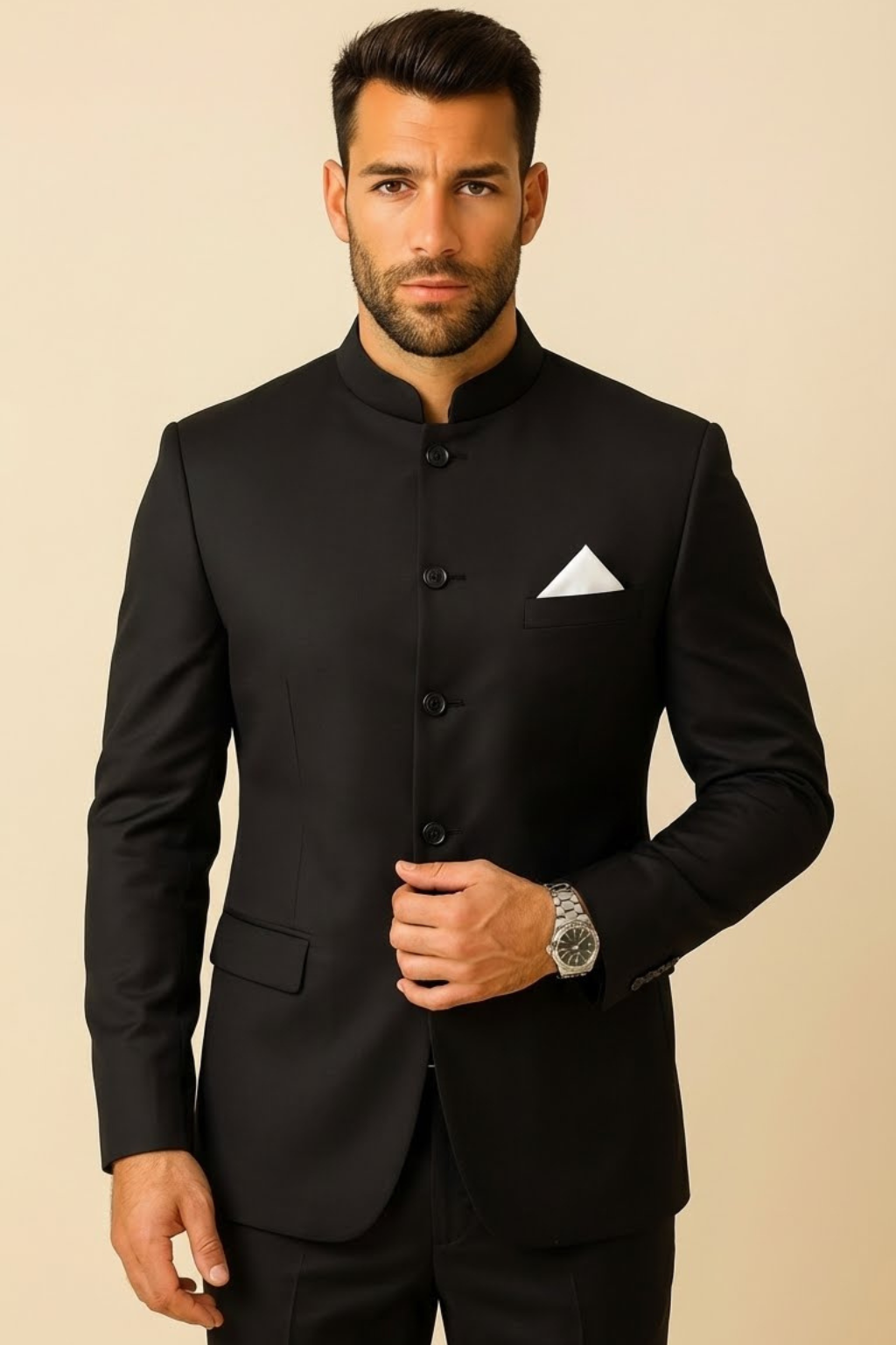 Men’s Premium Band Gala Black – Wedding, Reception & Groomsmen Fashion