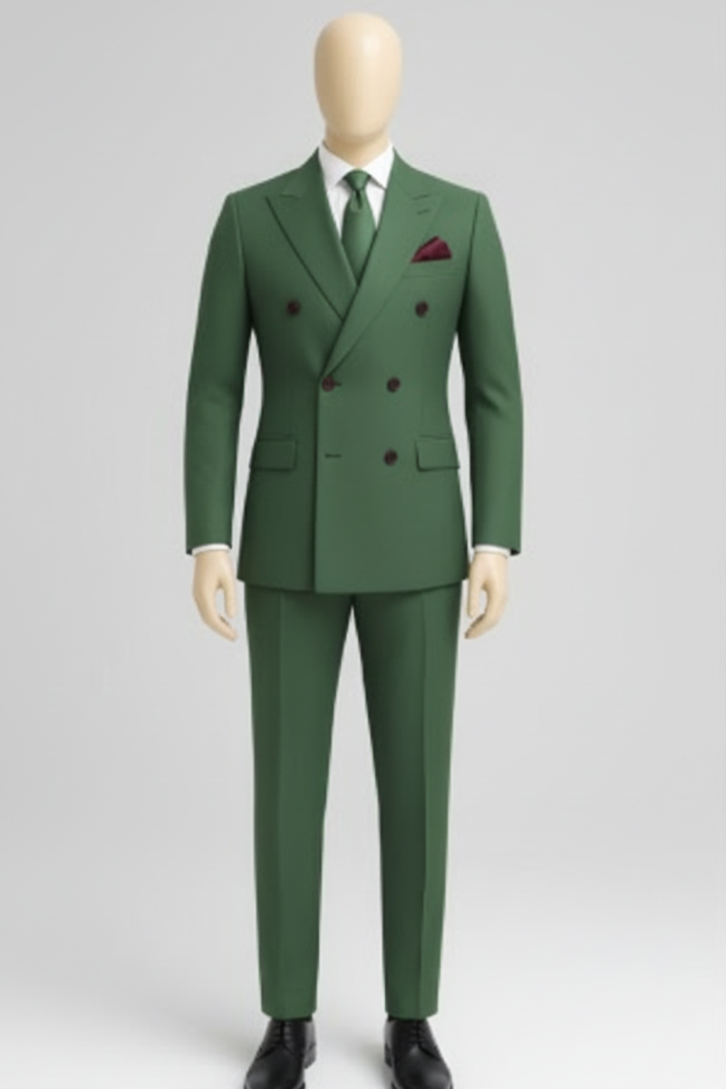 Men's Premium Double-Breasted Suit in Japanese Wrinkle-Free Fabric - Elegant Professional Wear