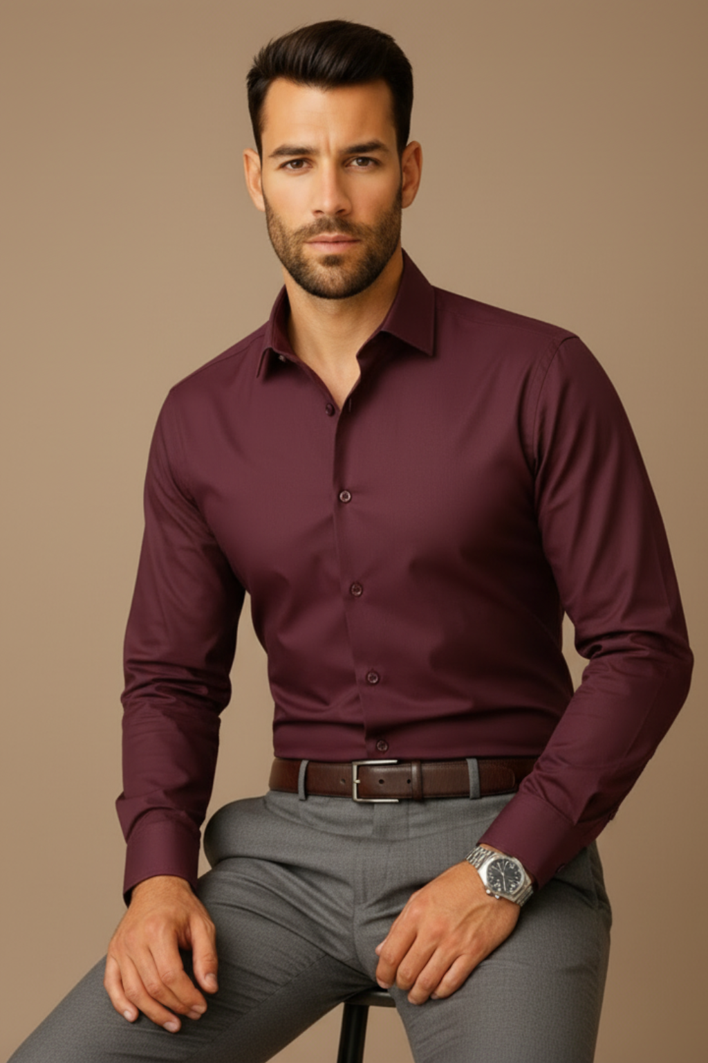 Men’s Premium Wine Shirt