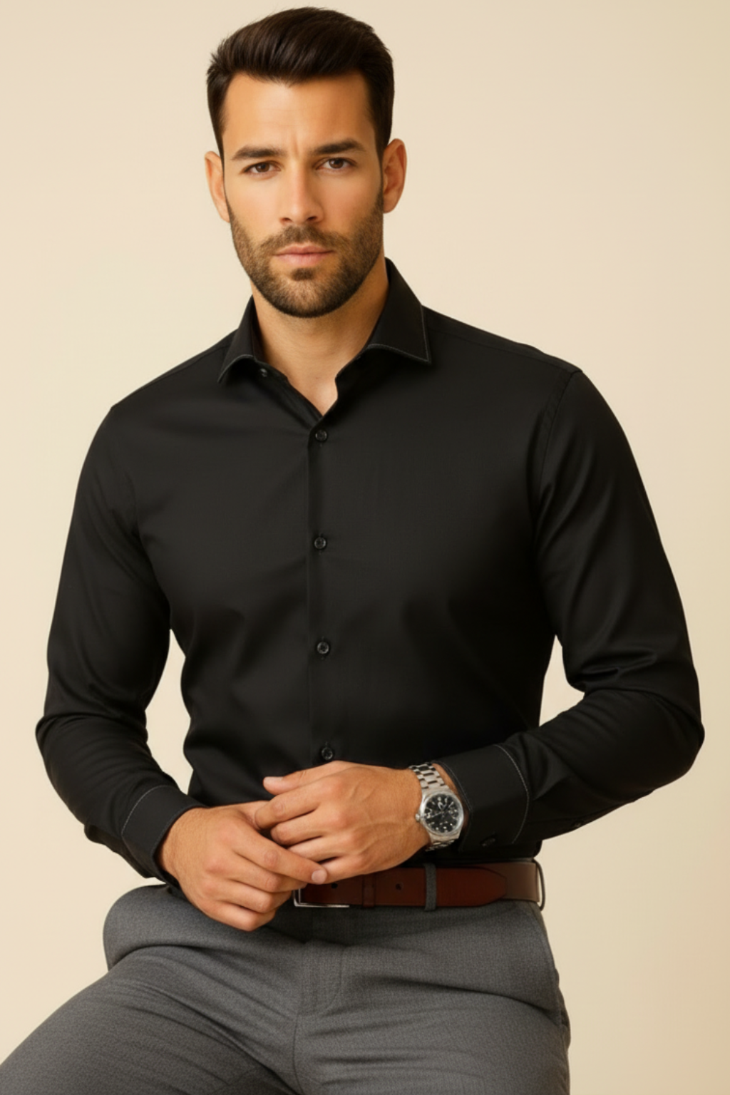 Men’s Premium Black Shirt