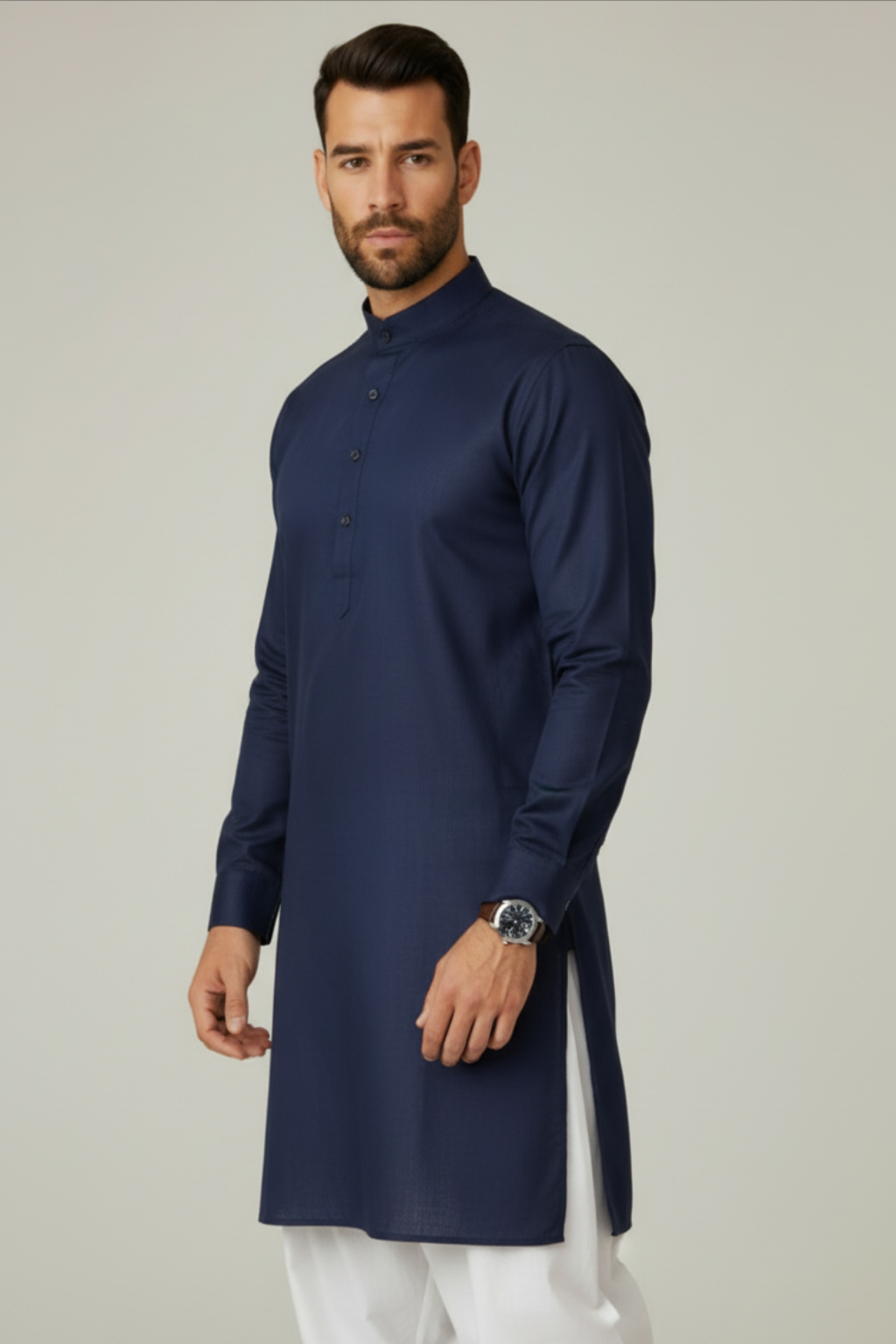 Men’s Premium Navy Blue Kurta