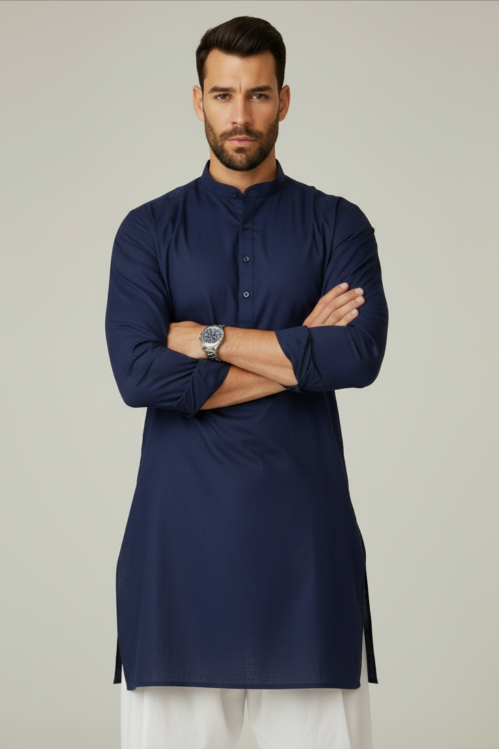 Men’s Premium Navy Blue Kurta