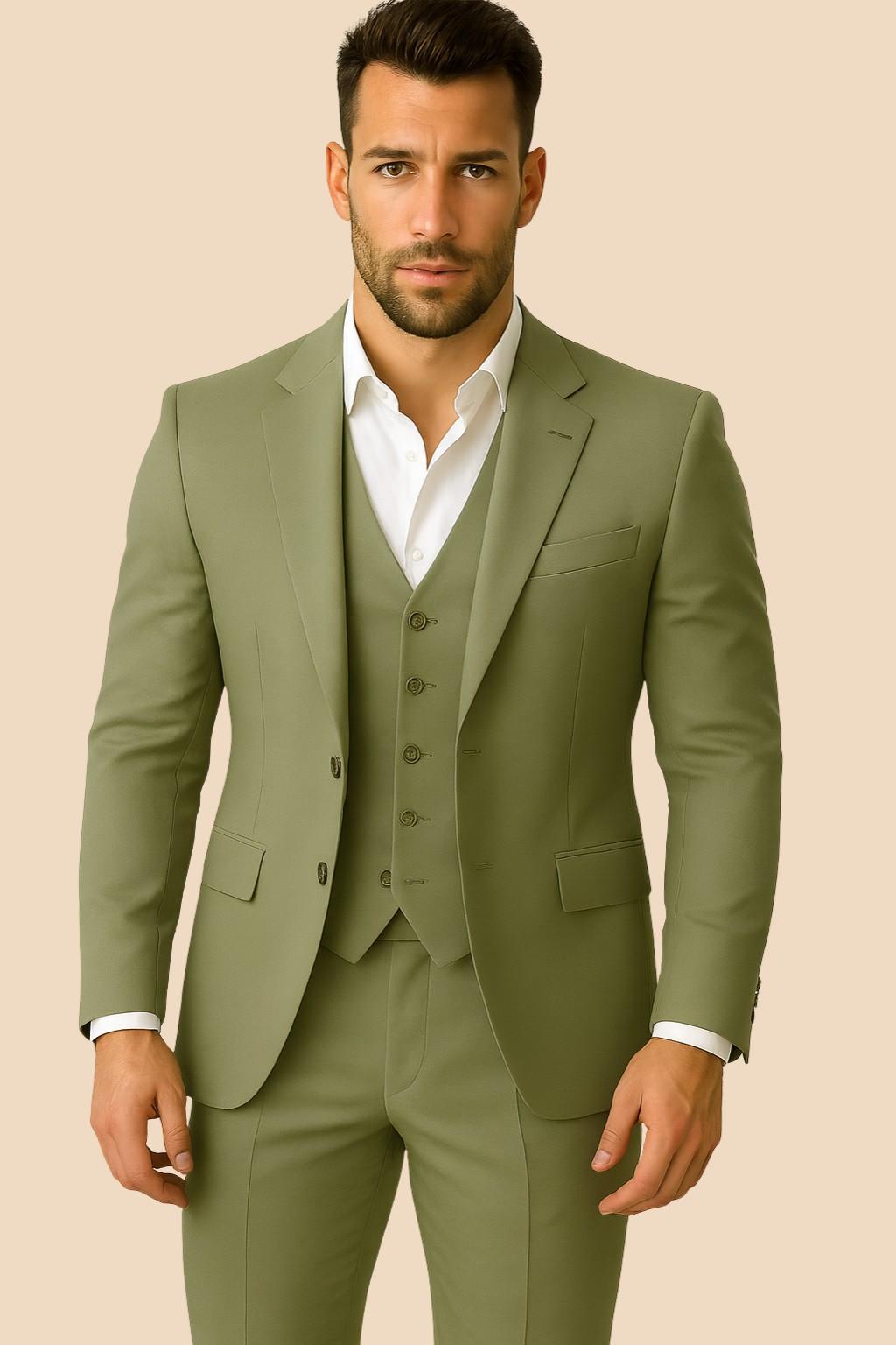 sage green suit