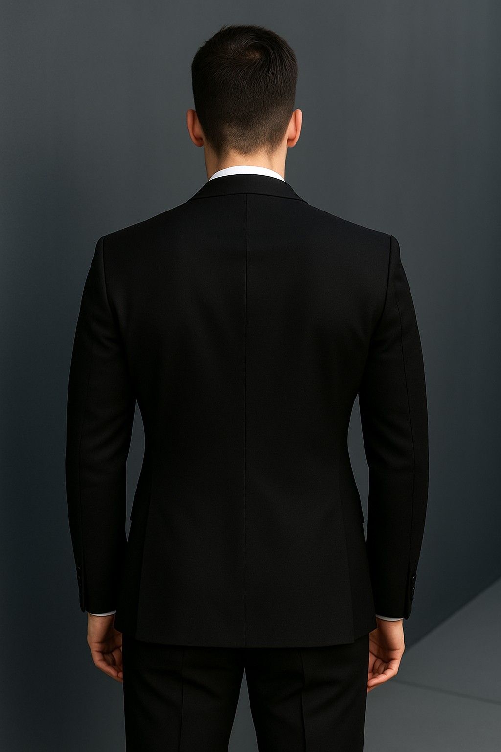 Black Italian Terry two piece suit