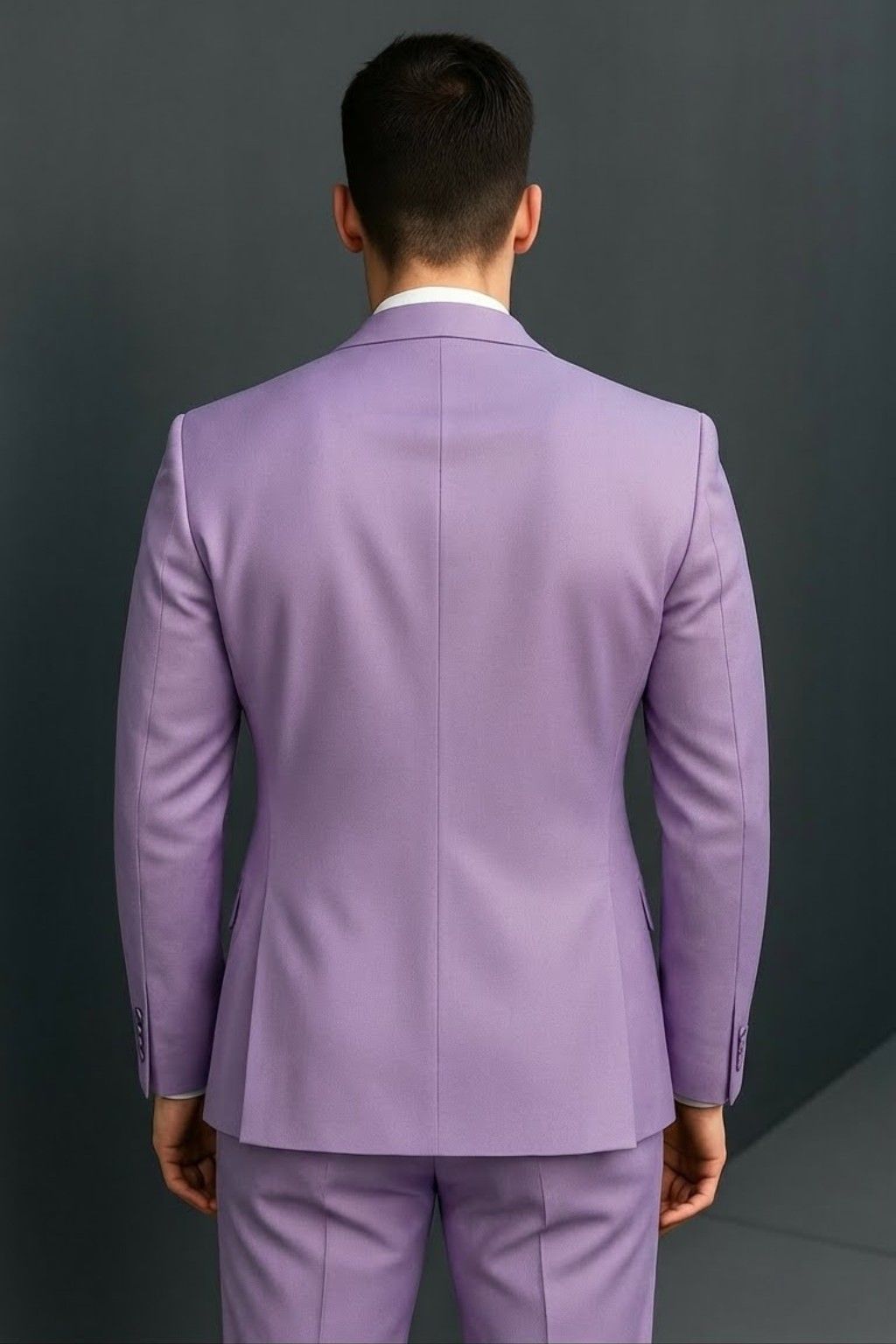 Men’s Lavender Italian Terry Tuxedo 2-Piece Suit – Premium Wedding & Formal Wear