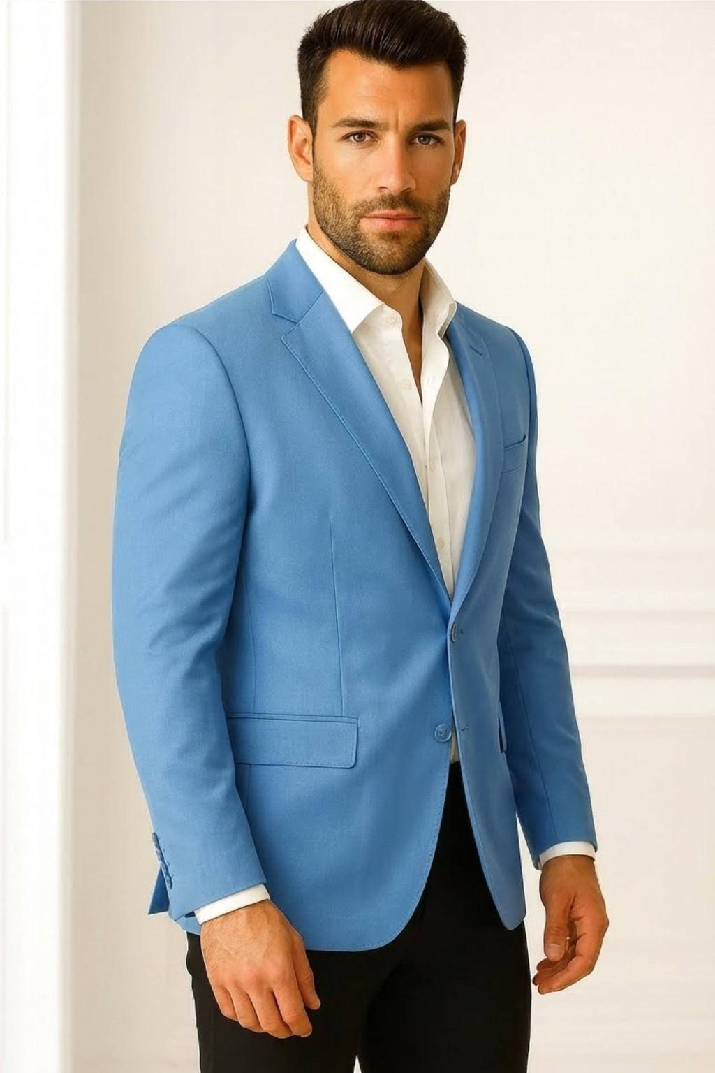 Men's Sky blue Blazer