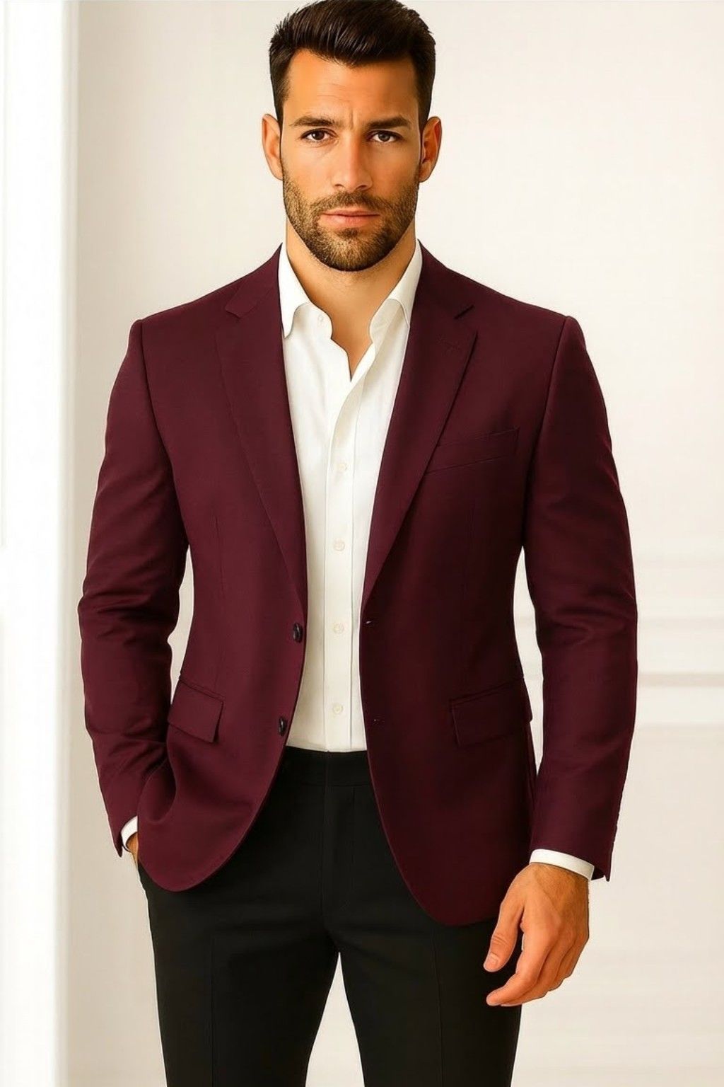 Men's Wine Blazer