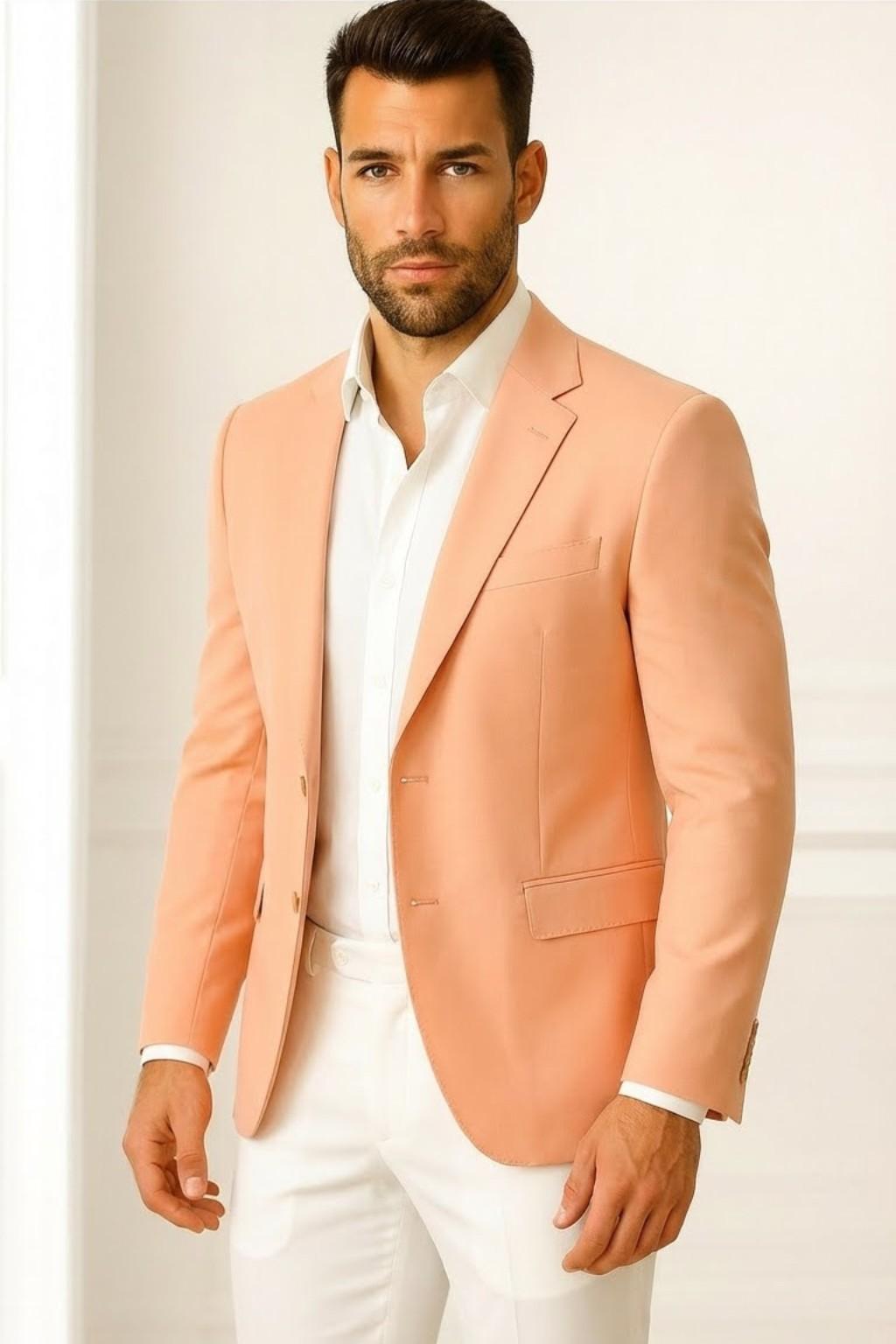 Men's Peach Blazer