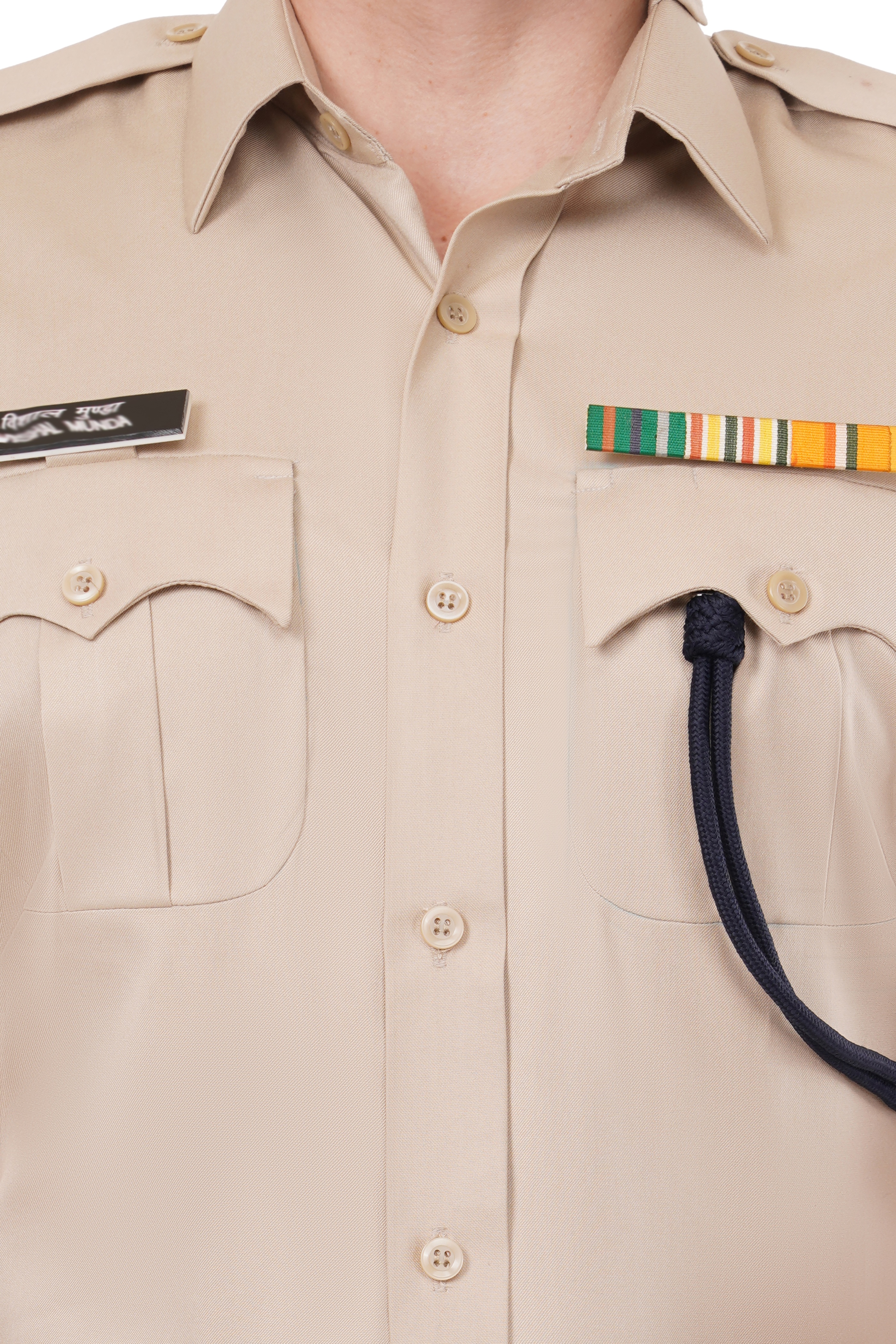 Officer Stretch Fit Khaki Fabric – Wrinkle Free | 3 Meter Premium Pack