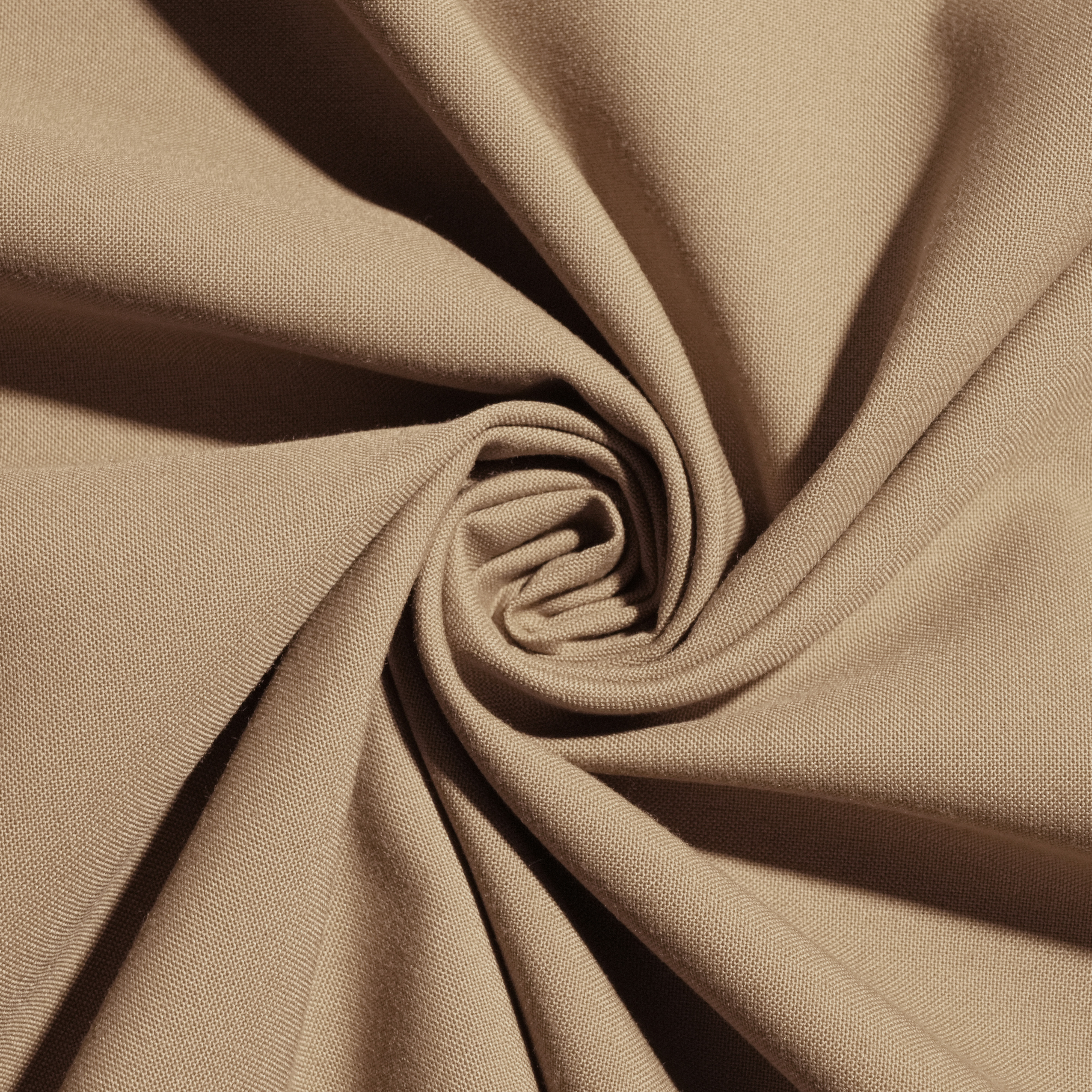 Khaki Lightweight Premium Trovine Fabric – Breathable, Durable & Elegant Uniform Fabric for All Seasons